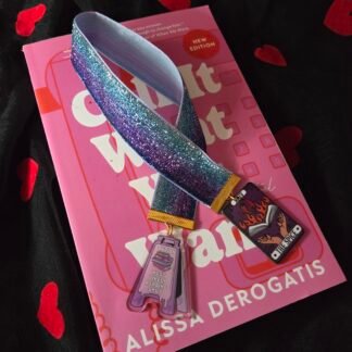 Blue/purple 'The Spice' velvet bookmark