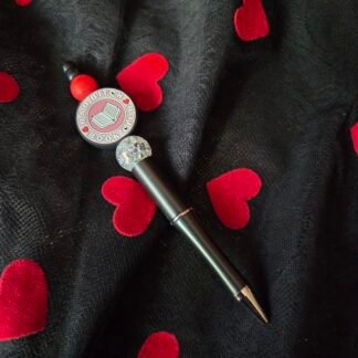 Beaded pen - Bad bitch book club (black)